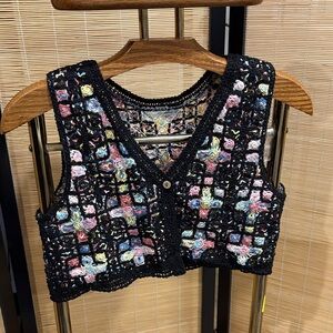 Floral Crochet Women Top